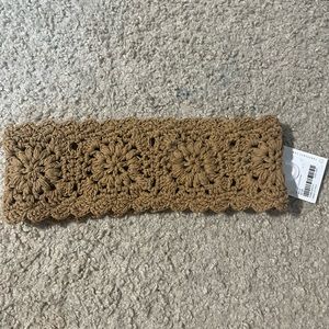 Floral knit headband